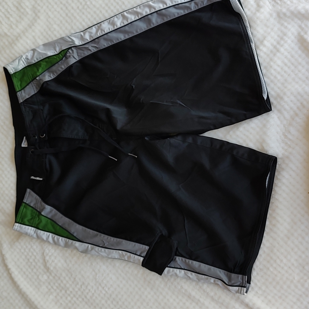 First Wave Satin Hybrid Swim Shorts sz 36